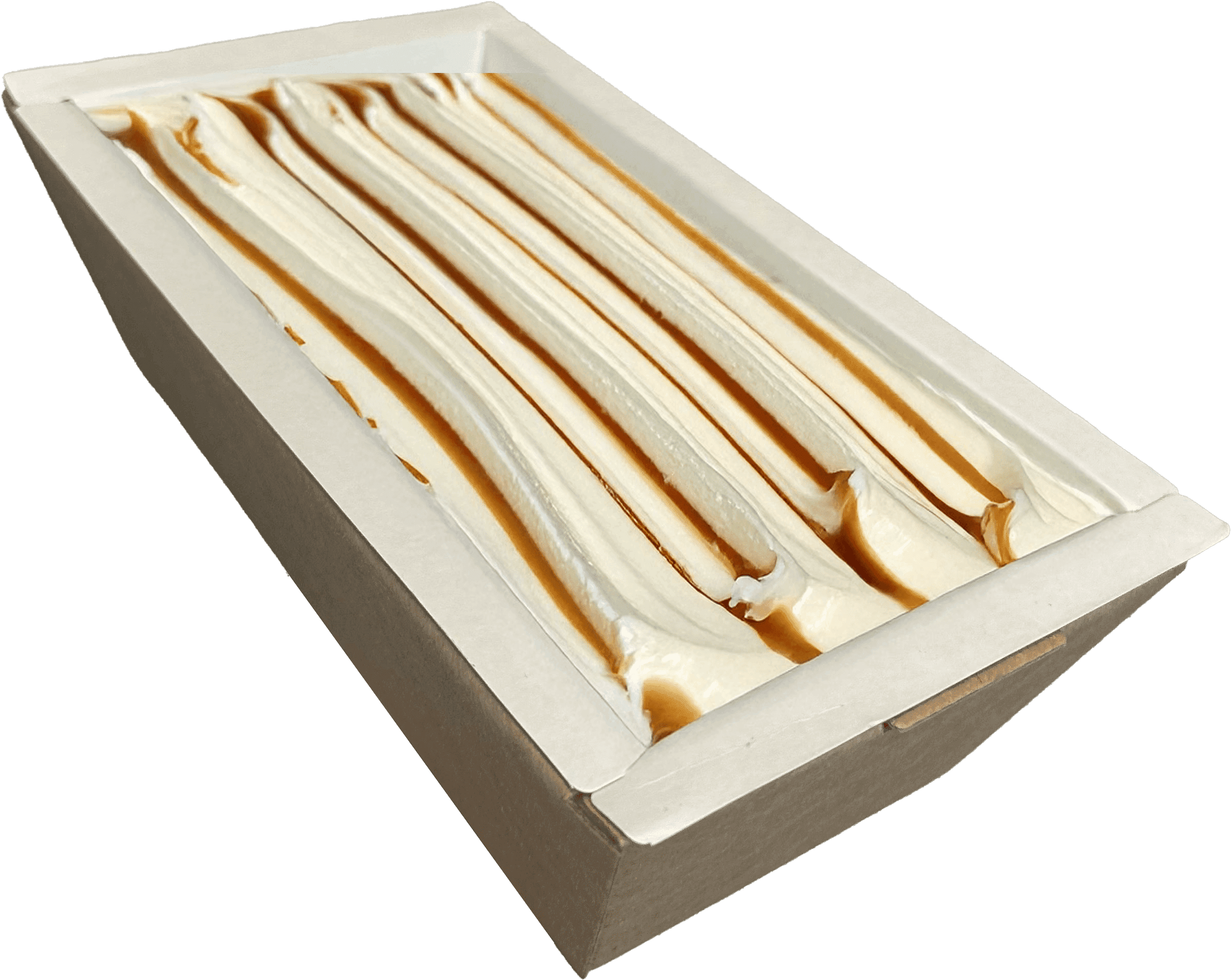 Interior impermeável da gelatobox com gelato